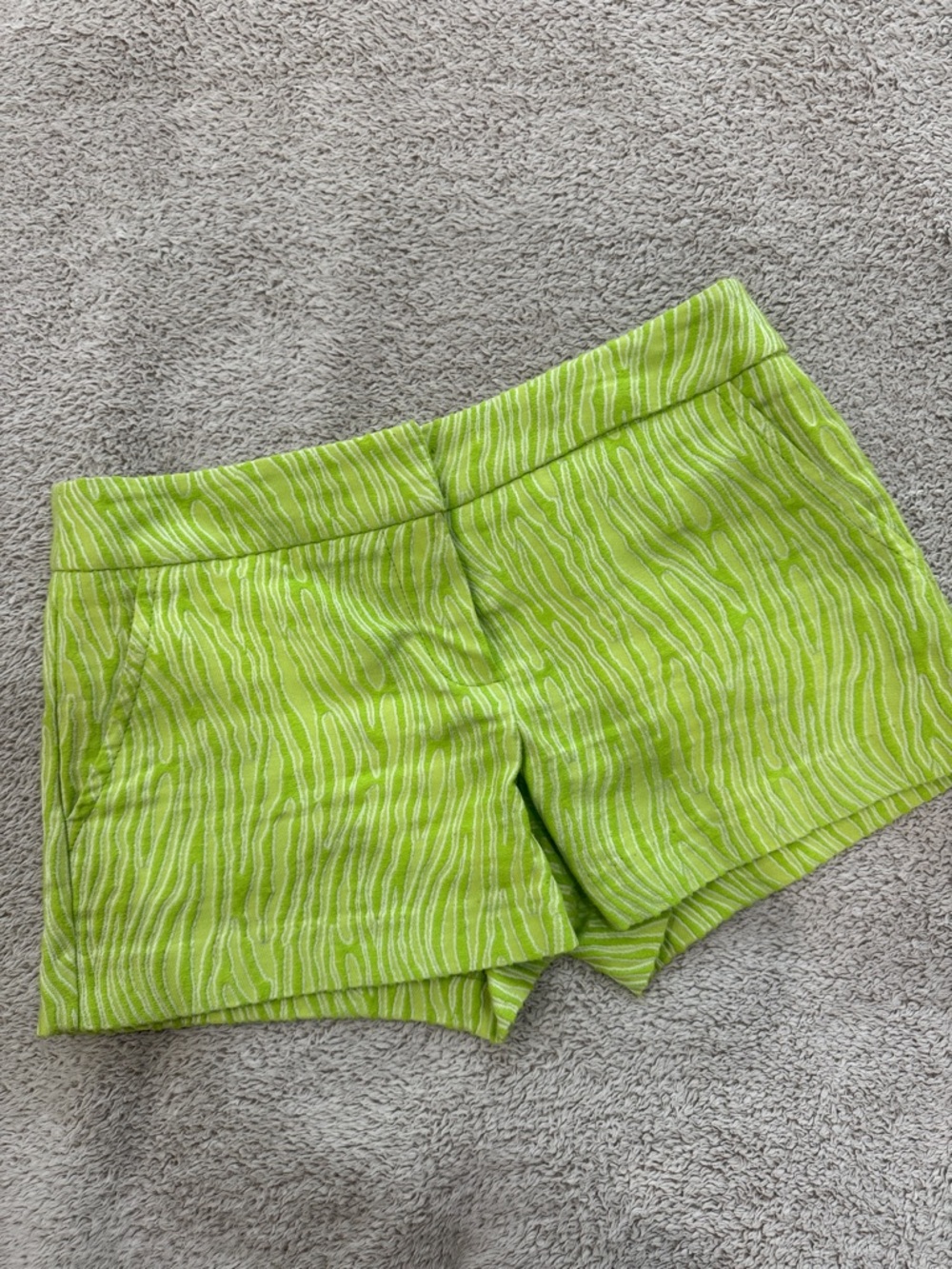 Trina Turke Women’s Lime Green Patterned Shorts